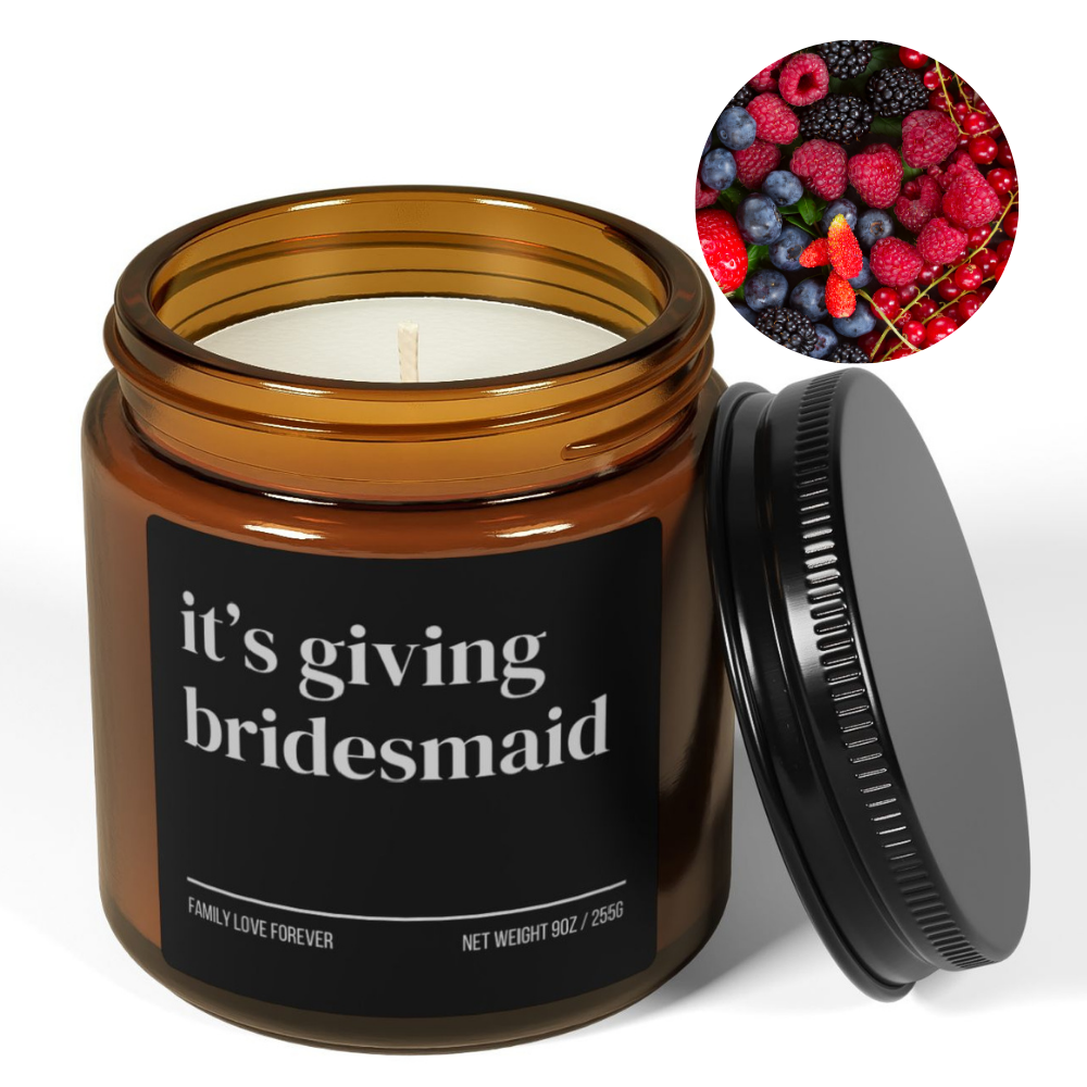 It's Giving Bridesmaid Proposal Candle Favor, Bridesmaid Gifts, Wedding Party Gifts, Wedding Party Favors
