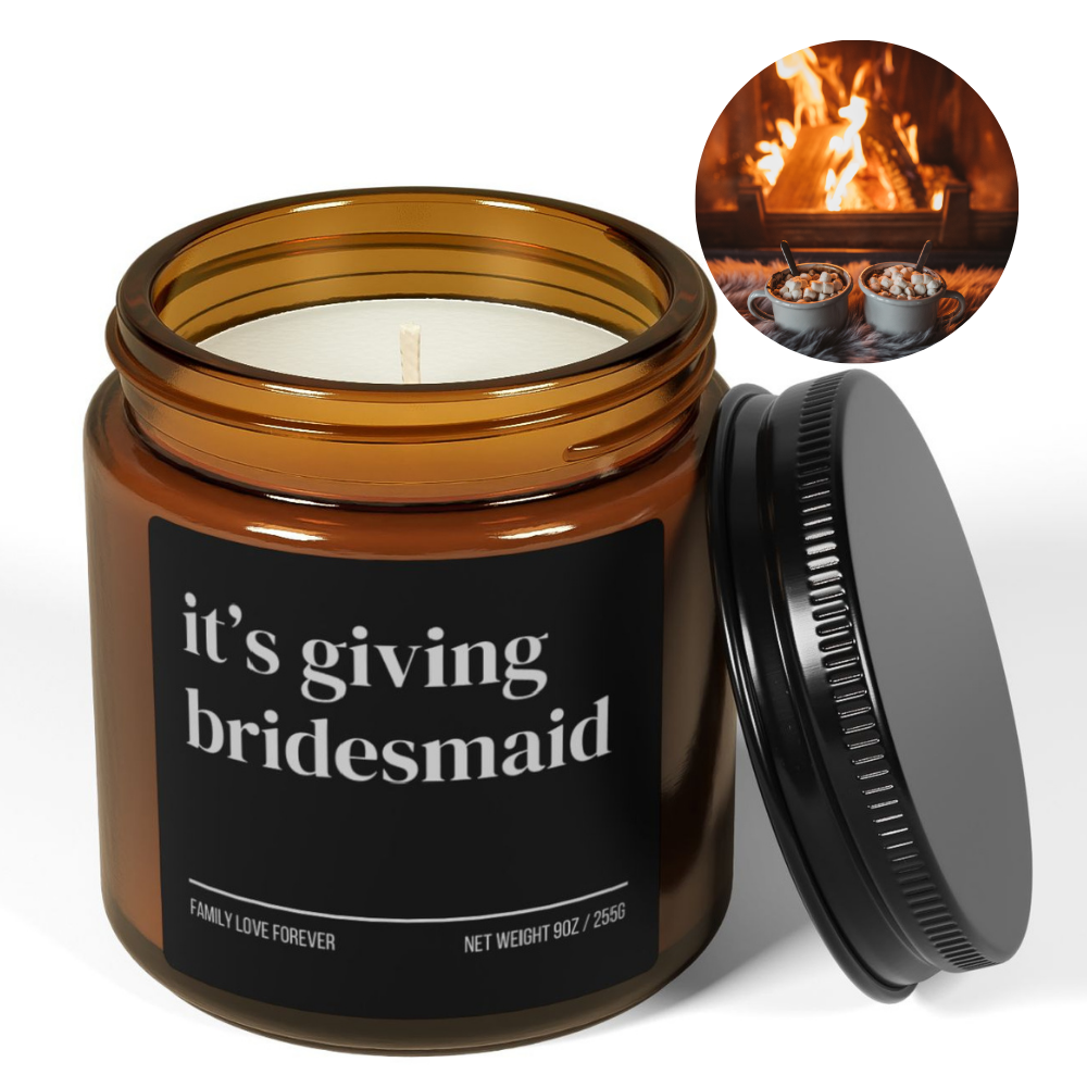 It's Giving Bridesmaid Proposal Candle Favor, Bridesmaid Gifts, Wedding Party Gifts, Wedding Party Favors