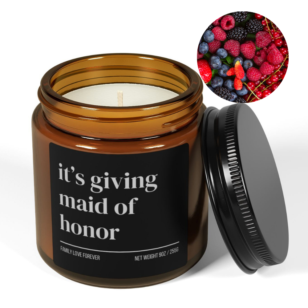 Its Giving Maid of Honor Proposal Candle Favor, Maid of Honor Gifts, Gift for Maid of Honor MOH Gift