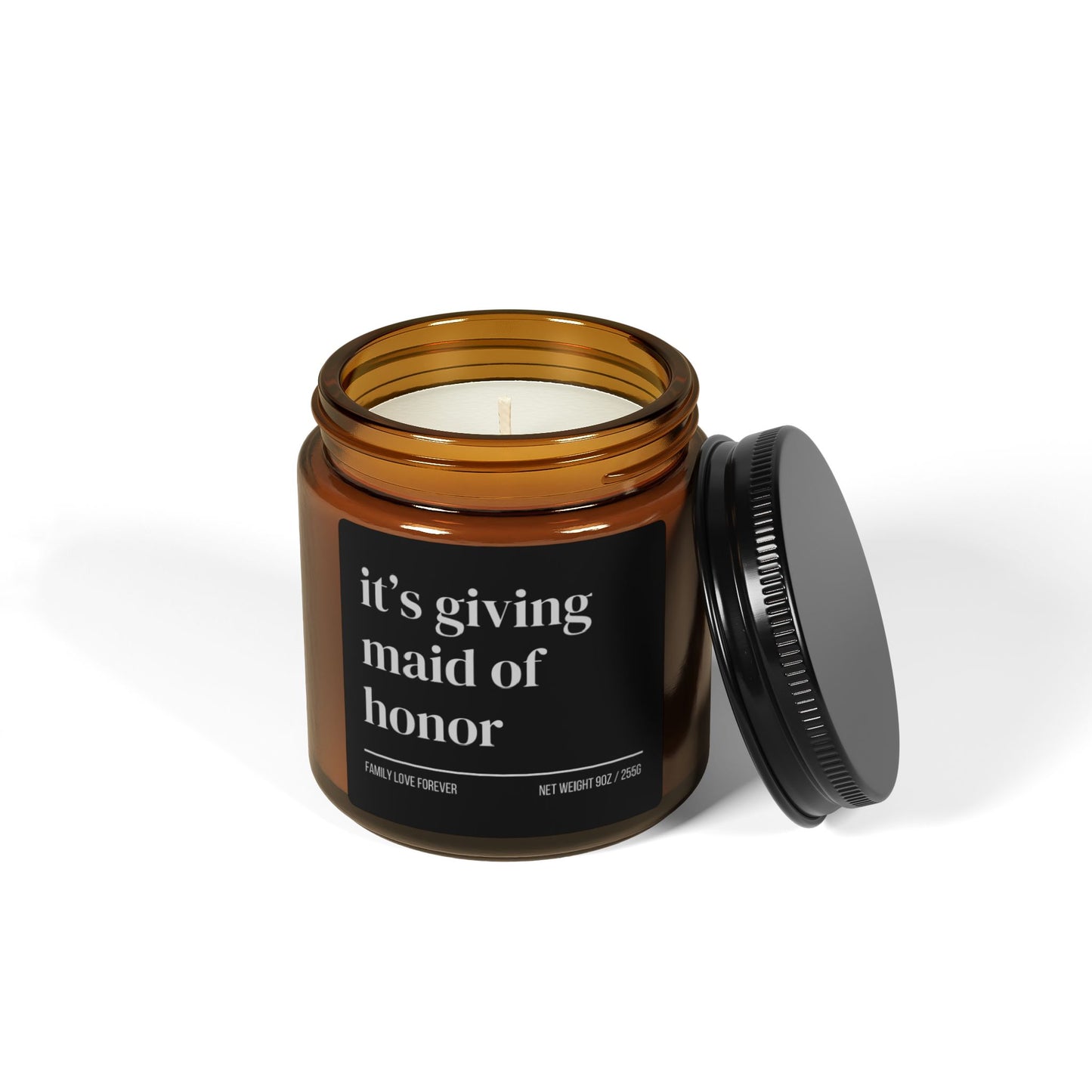 It’s Giving Maid of Honor Candle • Funny Will You Be My Maid of Honor Candle • Wedding Party Favor • Hand-Poured Soy Wax Candle