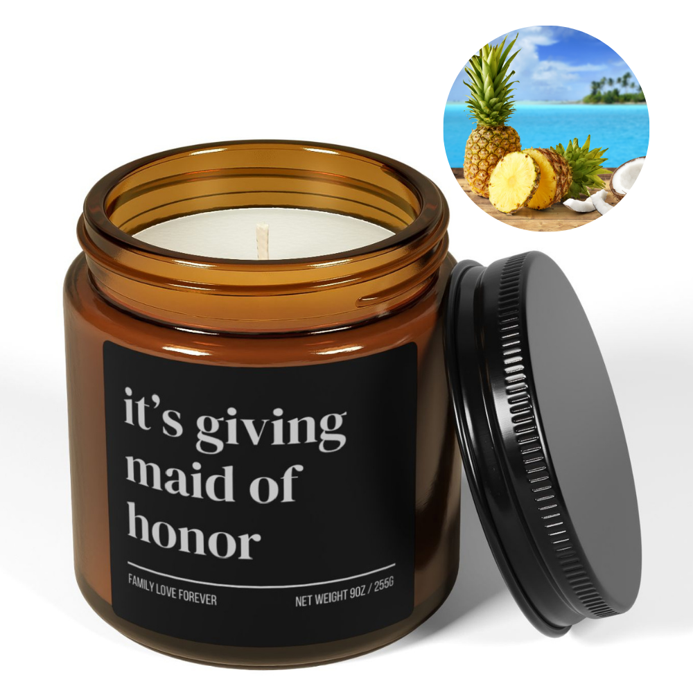Its Giving Maid of Honor Proposal Candle Favor, Maid of Honor Gifts, Gift for Maid of Honor MOH Gift