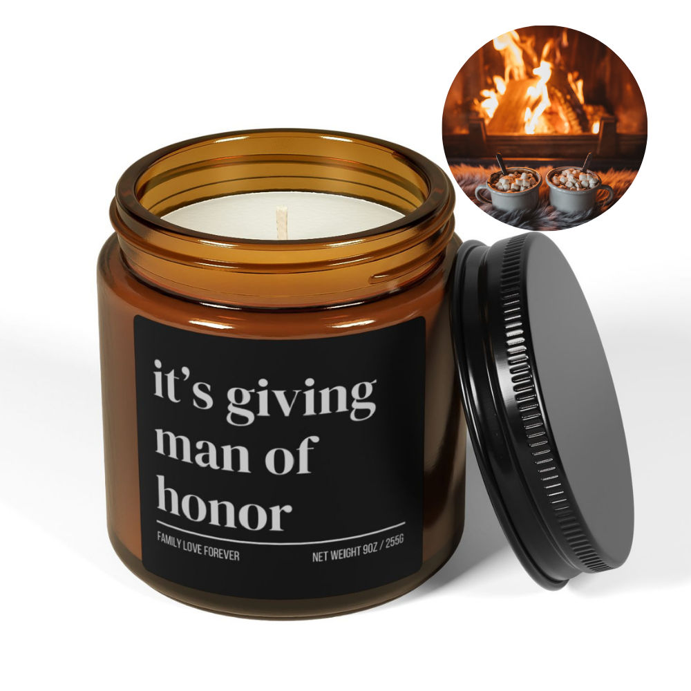 It's Giving Man of Honor Proposal Candle Favor, Man of Honor Gifts, Wedding Party Gifts, Wedding Party Favors (Copy)