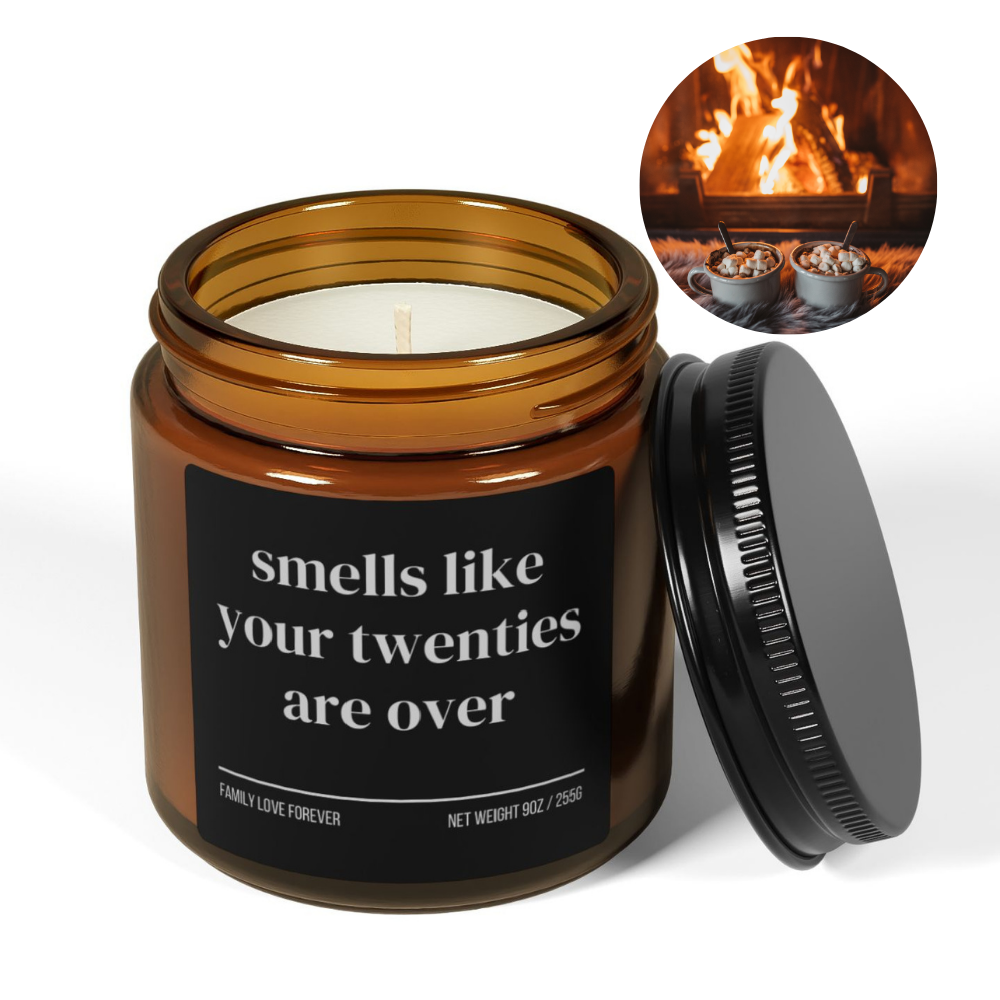 Smells Like Your Twenties Are Over Funny 30th Milestone Birthday Candle Gift for Turning 30 Birthday Candle