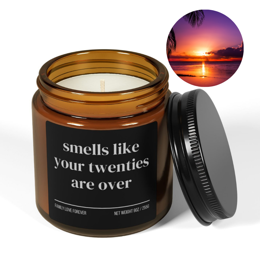 Smells Like Your Twenties Are Over Funny 30th Milestone Birthday Candle Gift for Turning 30 Birthday Candle