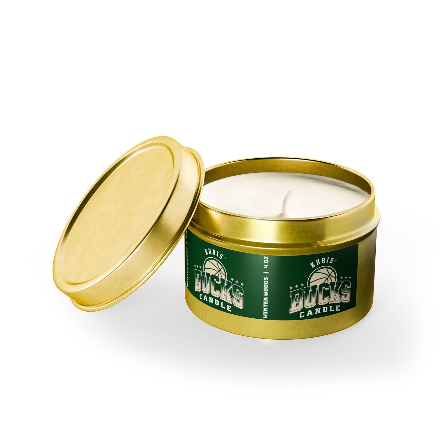 Personalized Milwaukee Bucks Candle | NBA Bucks Basketball Fan Gift | Bucks Fan Gift for Him