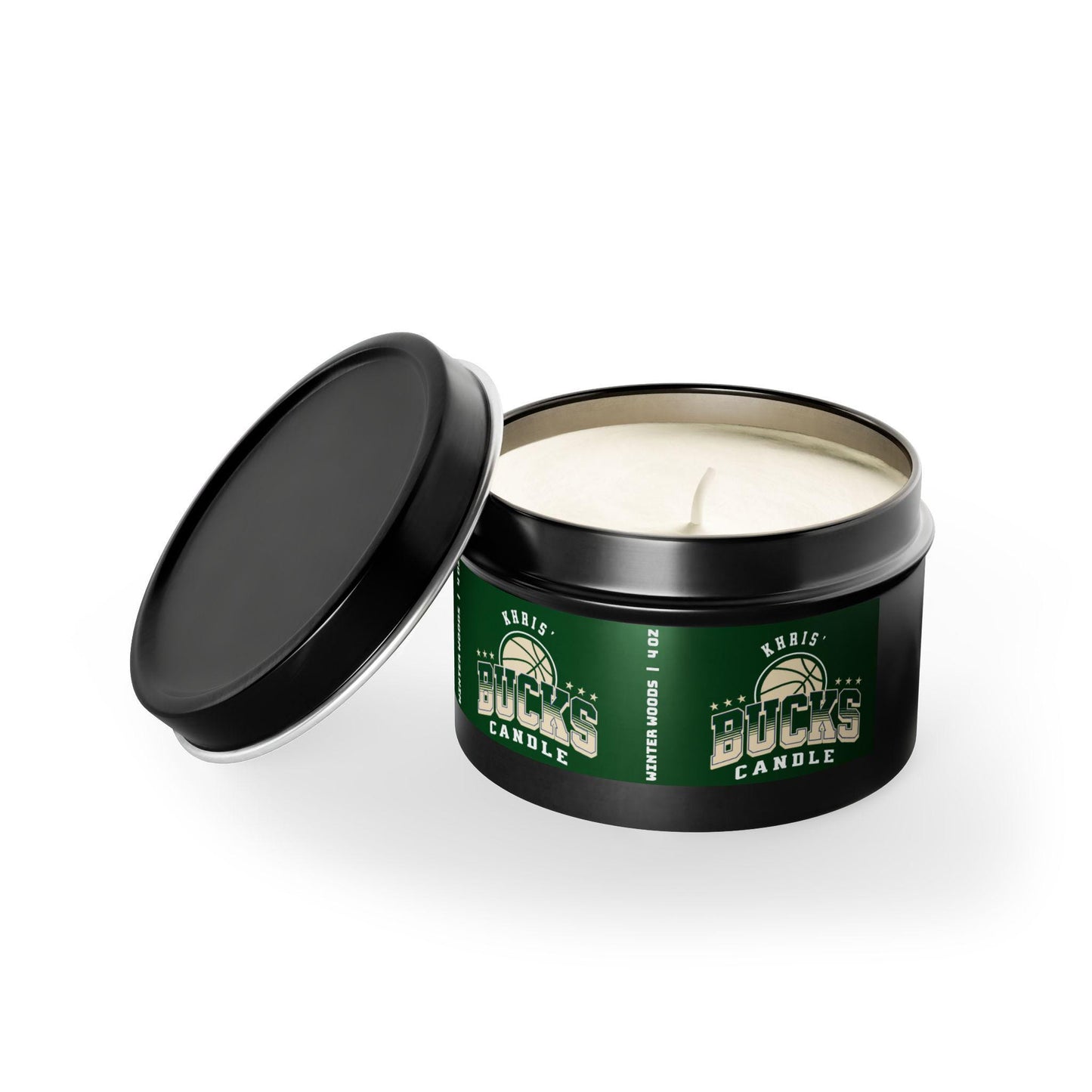Personalized Milwaukee Bucks Candle | NBA Bucks Basketball Fan Gift | Bucks Fan Gift for Him