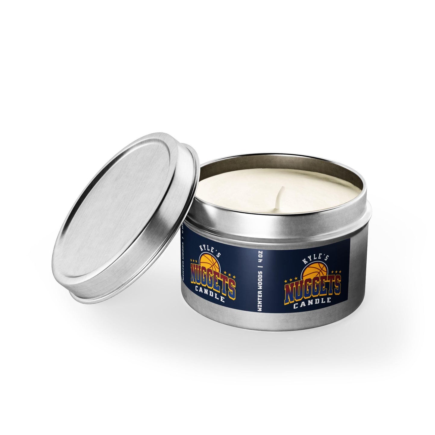 Personalized Denver Nuggets Candle | NBA Nuggets Basketball Fan Gift | Nuggets Fan Gift for Him