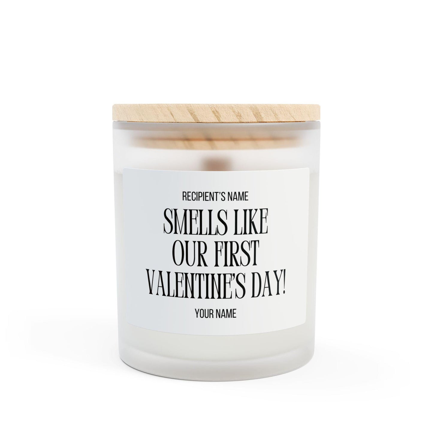 Personalized First Valentine's Day Candle | Custom Romantic Gift for Couples | Valentine's Day Decor & Accessories