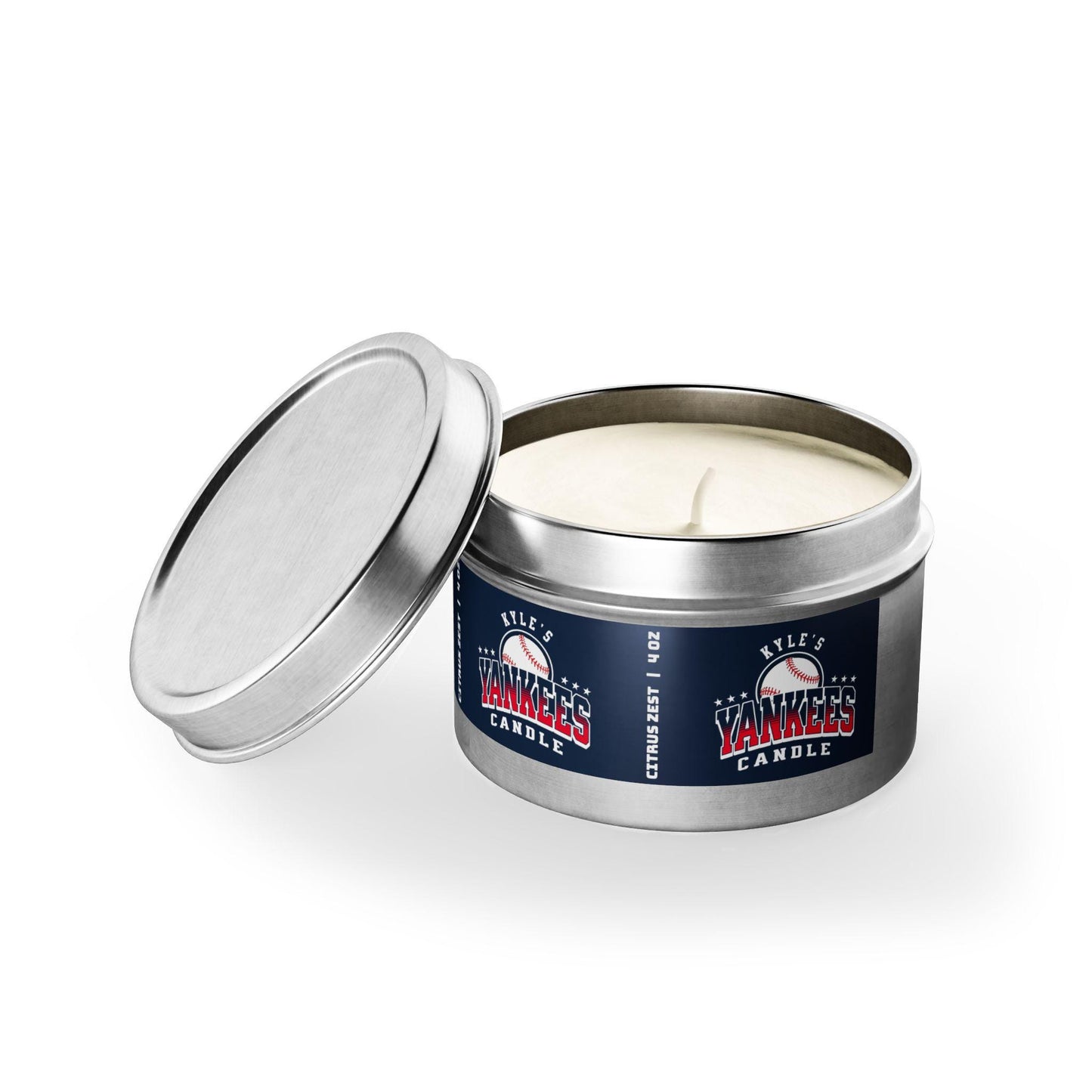Personalized New York Yankees Inspired Candle | MLB Yankees Baseball Fan Gift | Yankees Fan Gift for Him