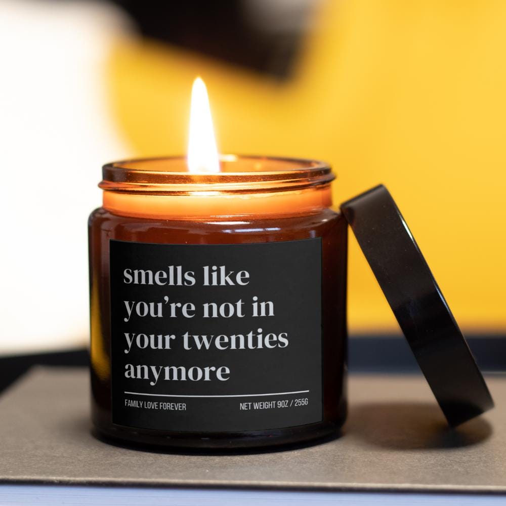 30th Birthday Gift Smells like your twenties are over Candle Funny Birthday Gifts Milestone Birthday Gifts for turning 30 Birthday Candle