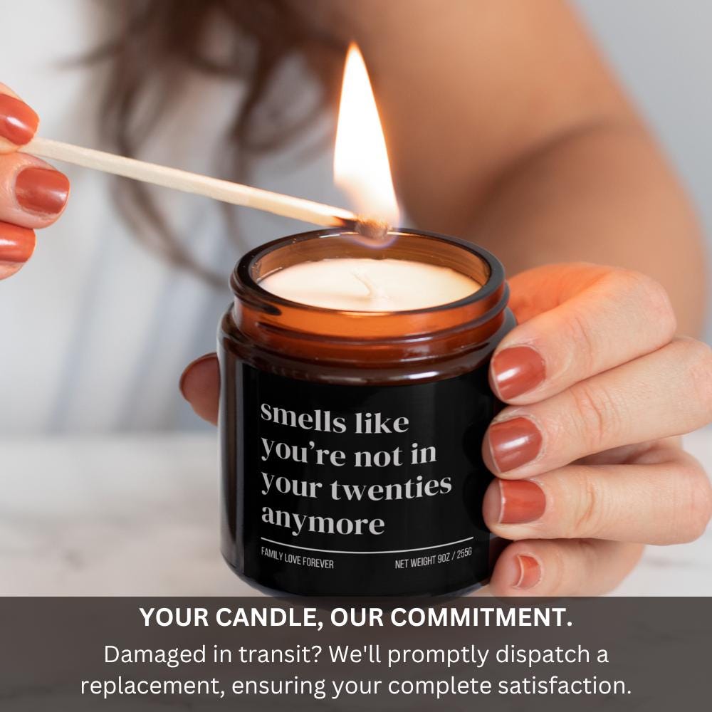 30th Birthday Gift Smells like your twenties are over Candle Funny Birthday Gifts Milestone Birthday Gifts for turning 30 Birthday Candle