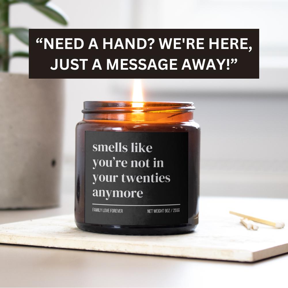 30th Birthday Gift Smells like your twenties are over Candle Funny Birthday Gifts Milestone Birthday Gifts for turning 30 Birthday Candle