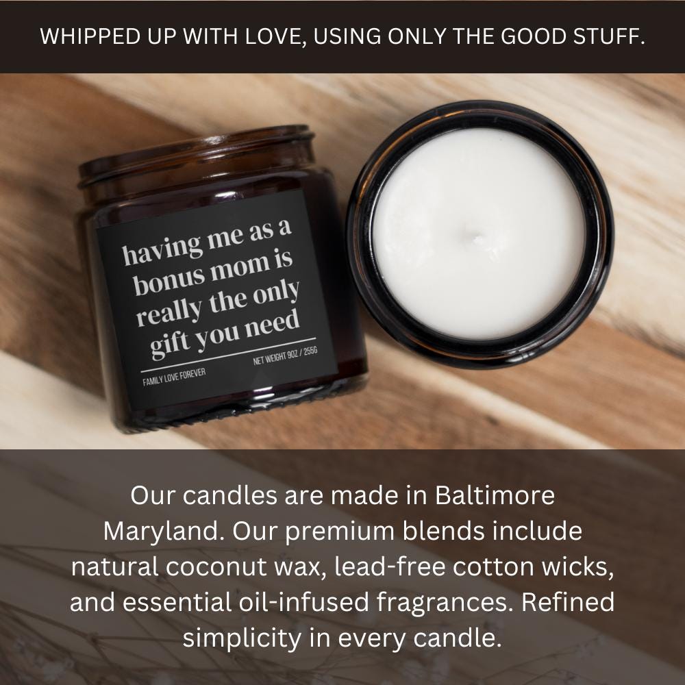 Bonus Daughter Birthday Gift From Bonus Mom Having Me As A Bonus Mom Candle Funny Bonus Daughter Gift Christmas Gift for Bonus Daughter