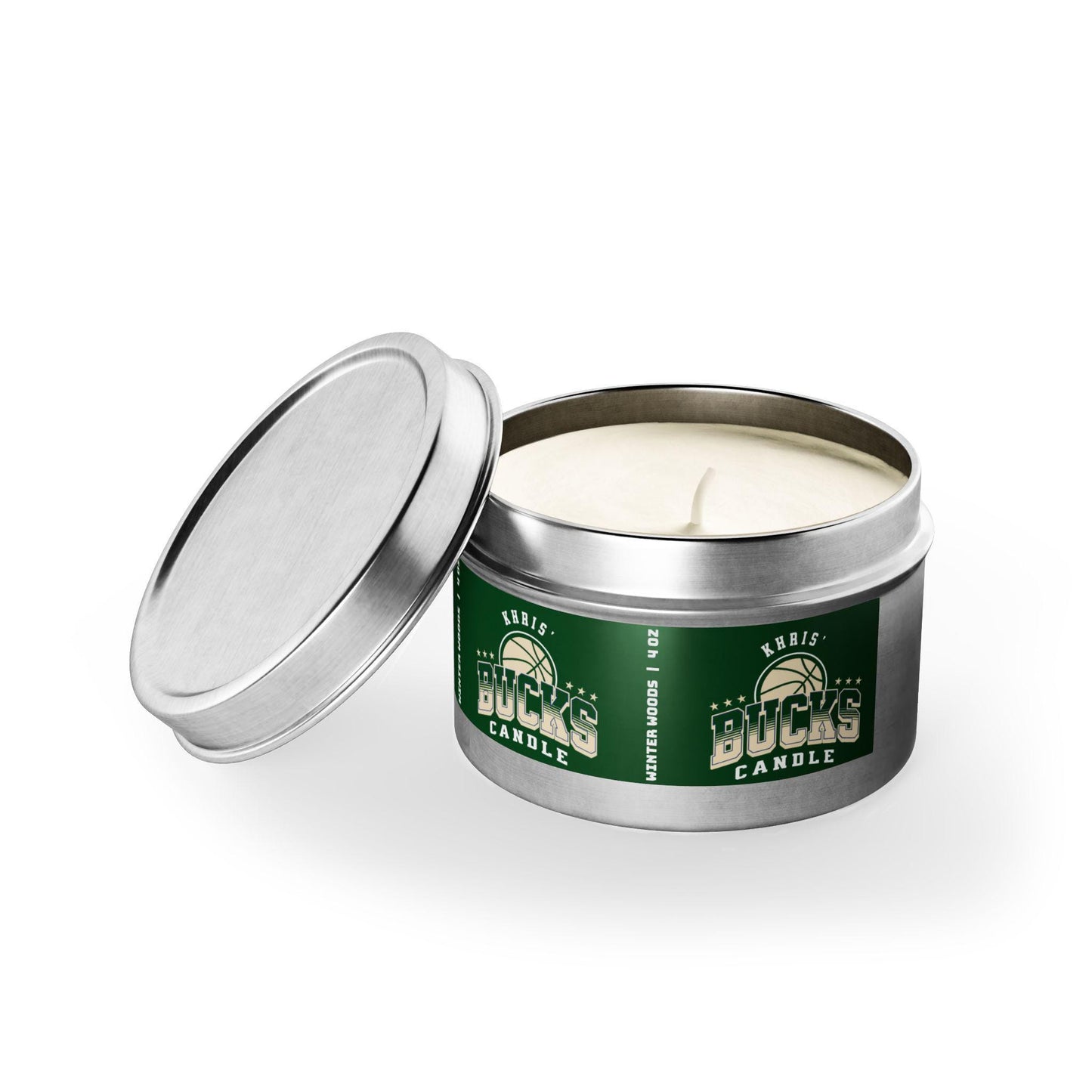 Personalized Milwaukee Bucks Candle | NBA Bucks Basketball Fan Gift | Bucks Fan Gift for Him