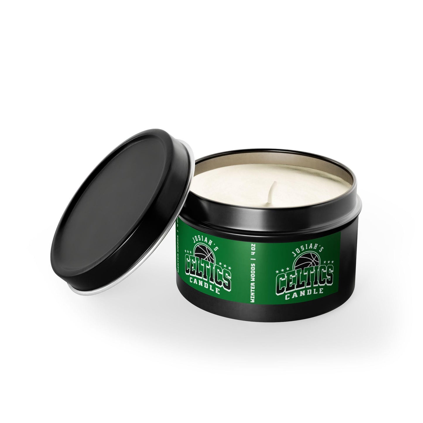 Personalized Boston Celtics Candle | NBA Celtics Basketball Fan Gift | Celtics Fan Gift for Him