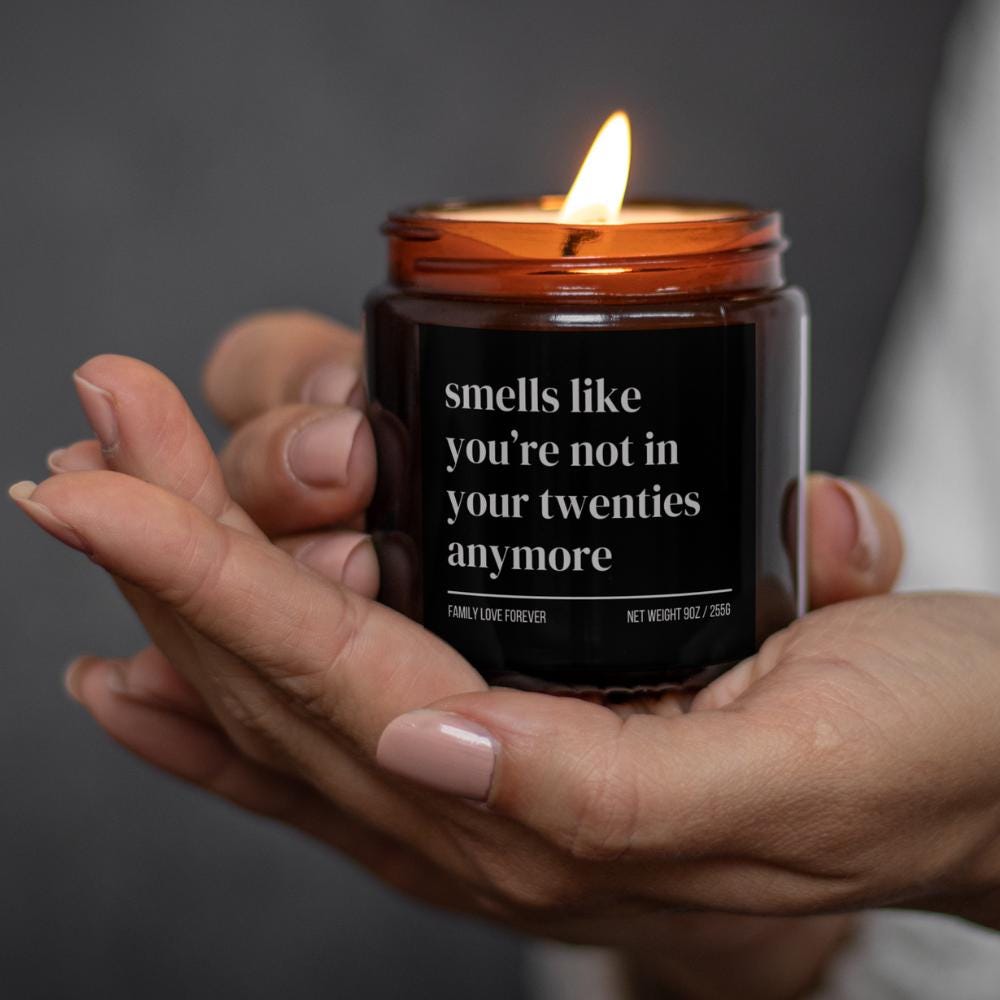 30th Birthday Gift Smells like your twenties are over Candle Funny Birthday Gifts Milestone Birthday Gifts for turning 30 Birthday Candle