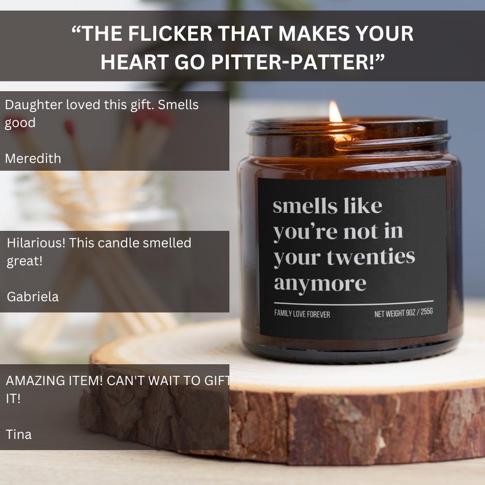 30th Birthday Gift Smells like your twenties are over Candle Funny Birthday Gifts Milestone Birthday Gifts for turning 30 Birthday Candle