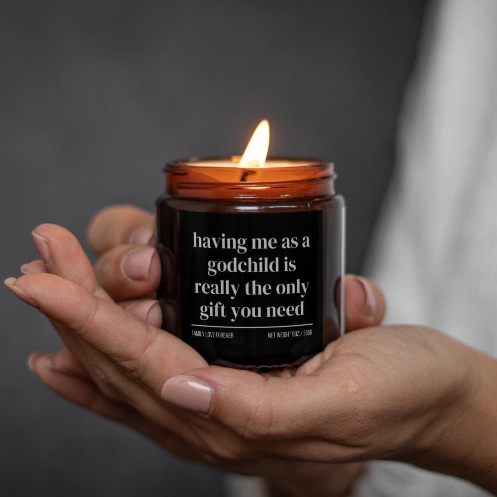 Godmother Birthday Gift From Godchild Having Me As A Godchild Candle Funny Godmother Father's Day Gift Christmas Gift for Godmother