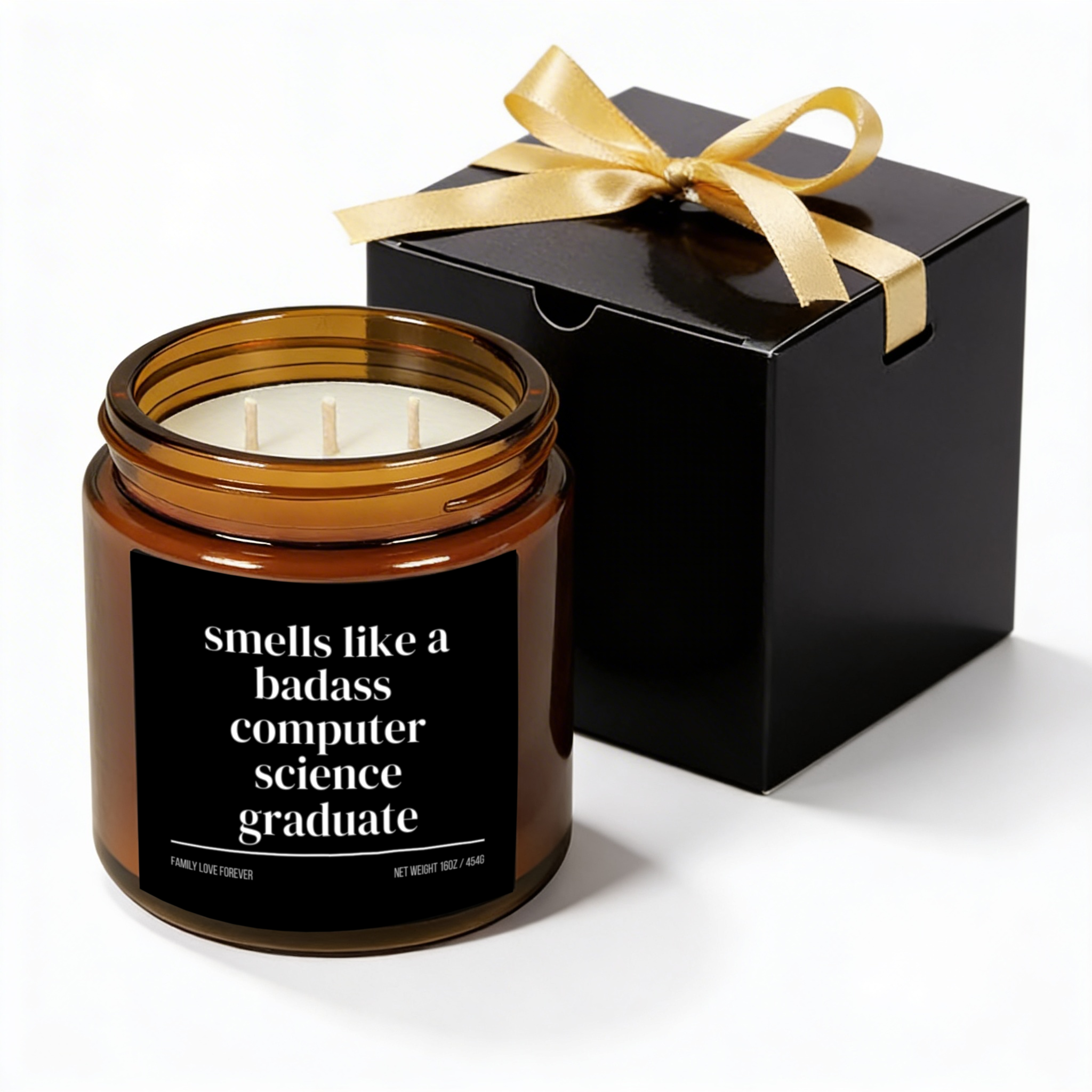 smells like a badass computer science graduate candle