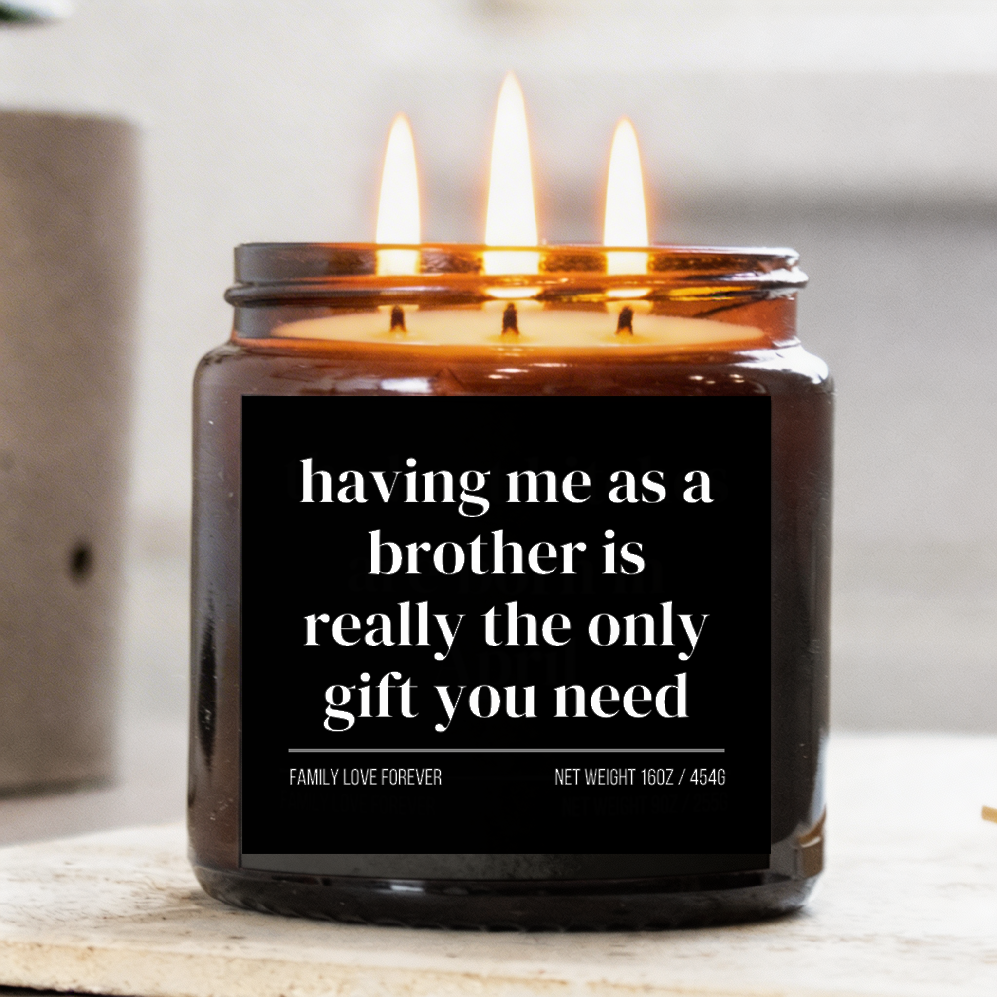 having me as a brother candle