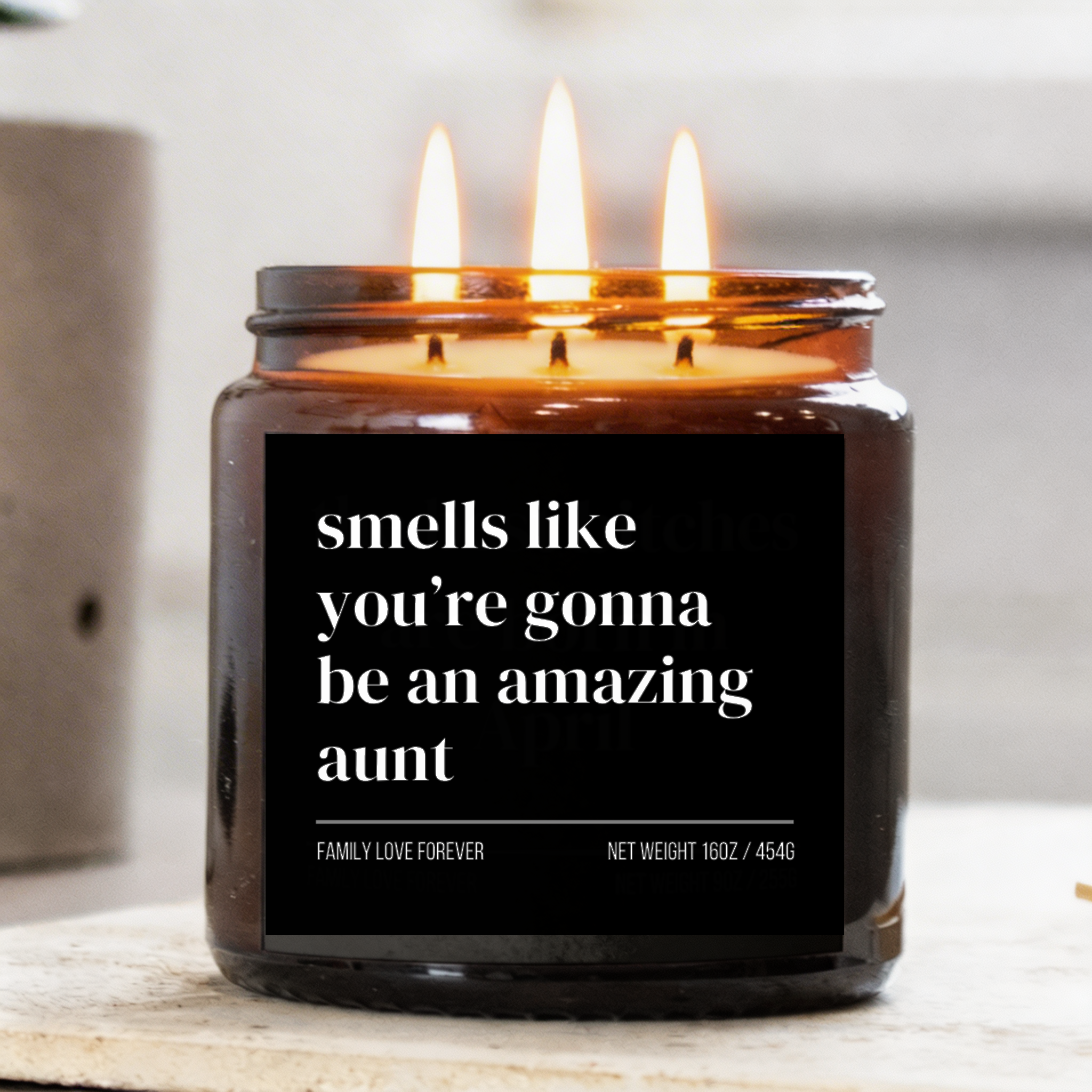 smells like you're gonna be an amazing aunt
