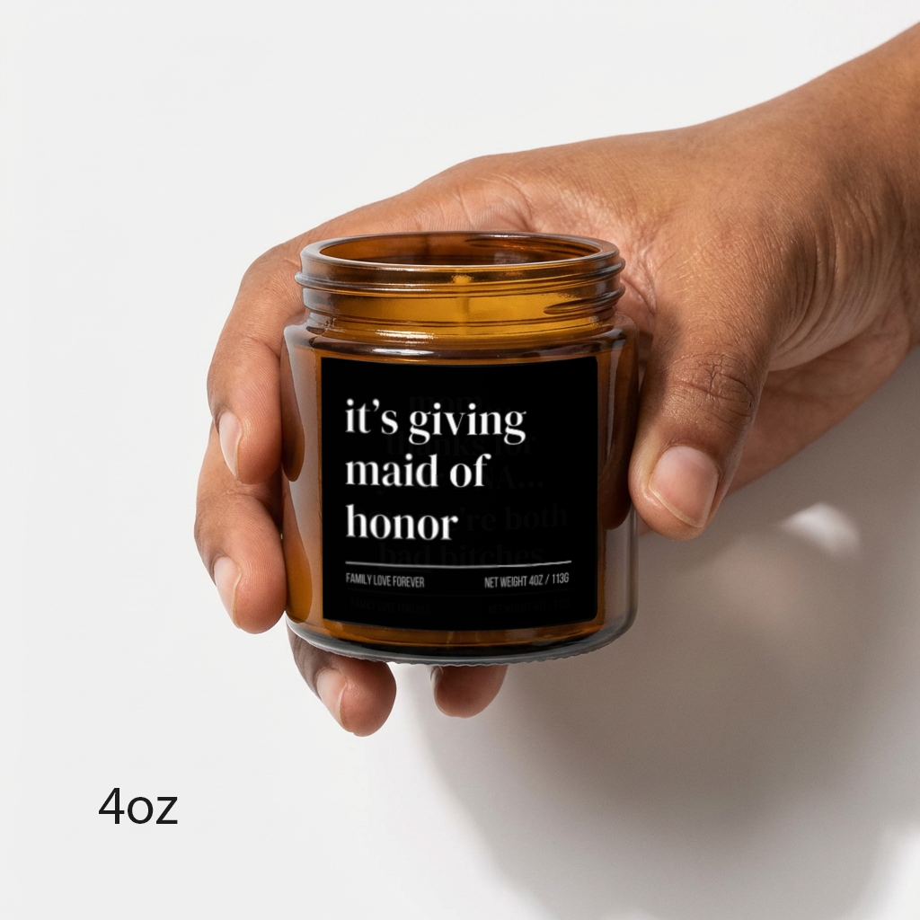 it's giving maid of honor candle