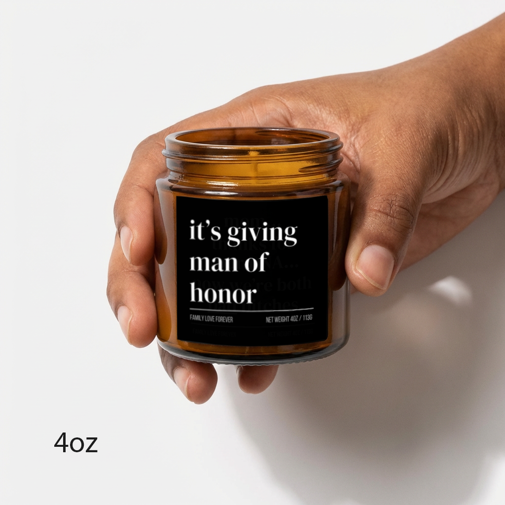 it's giving man of honor candle