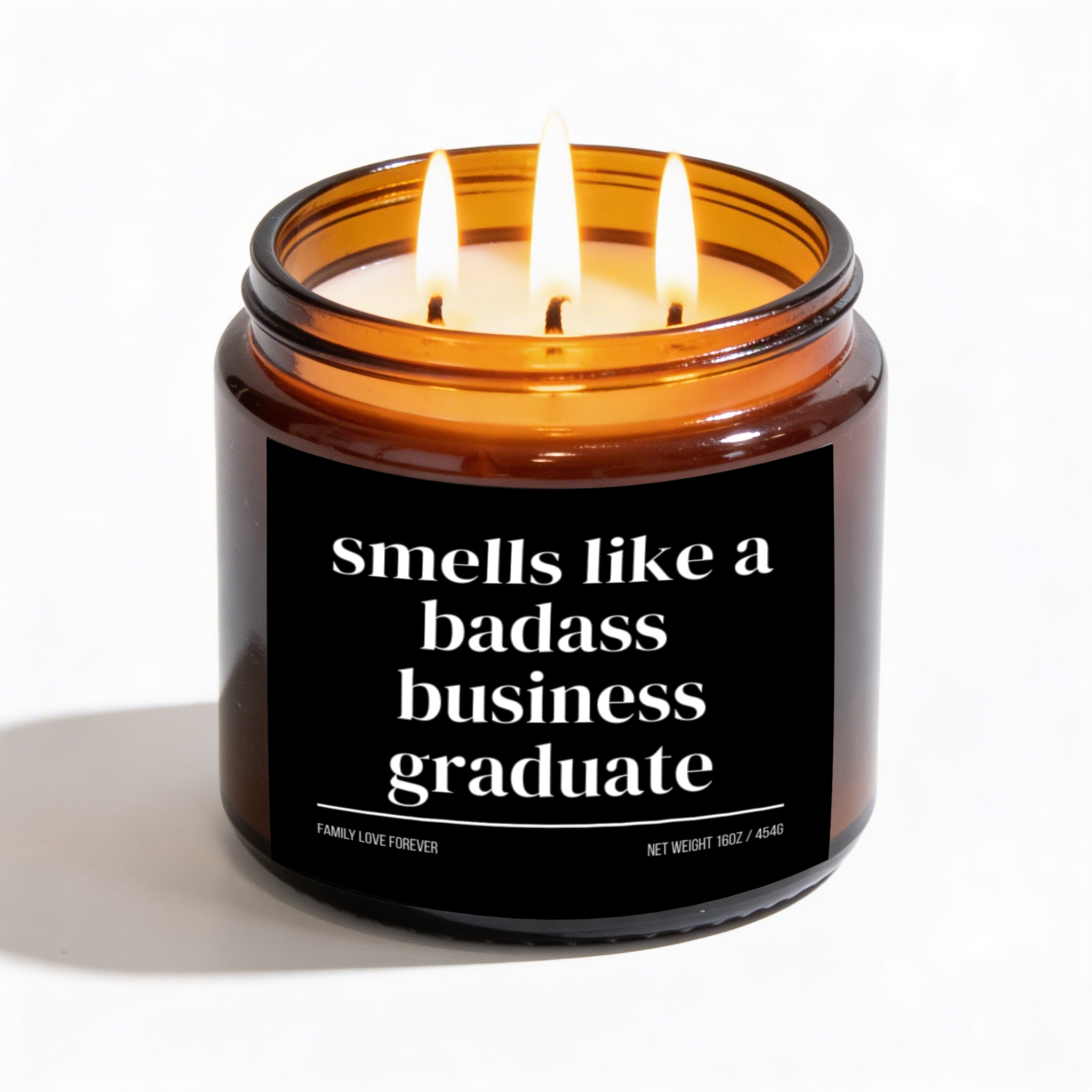 smells like a badass business graduate candle