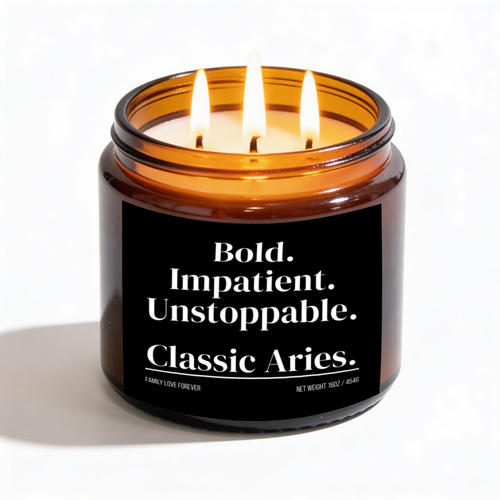 Classic Aries Candle | Bold. Impatient. Unstoppable.