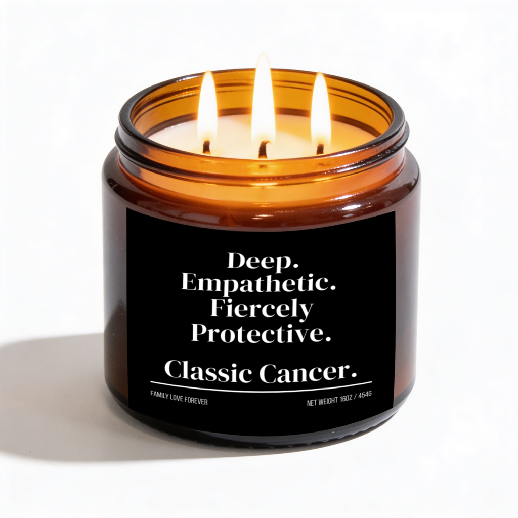 Classic Cancer Candle | Deep. Empathetic. Fiercely Protective.