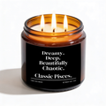 The "Dreamy. Deep. Beautifully Chaotic. Classic Pisces." Candle — The Perfect Gift for Your Favorite Pisces