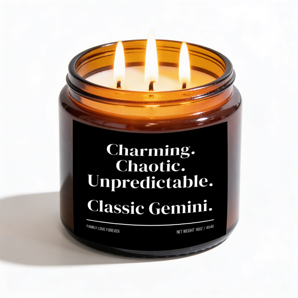 Classic Gemini Candle | Charming. Chaotic. Unpredictable.