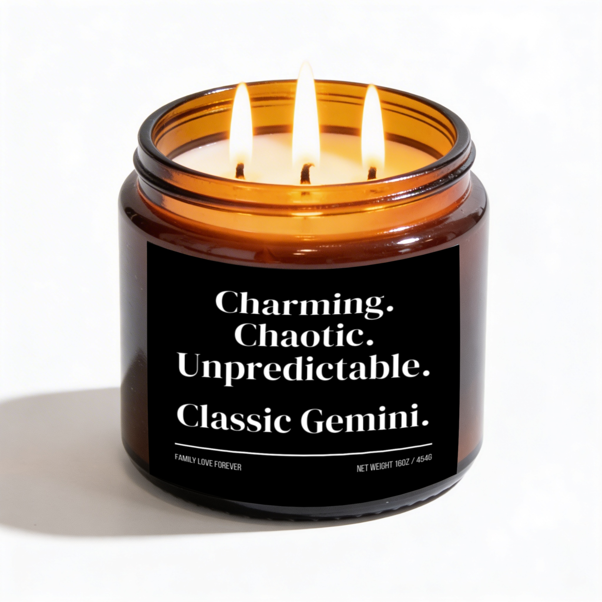 Classic Gemini Candle | Charming. Chaotic. Unpredictable.