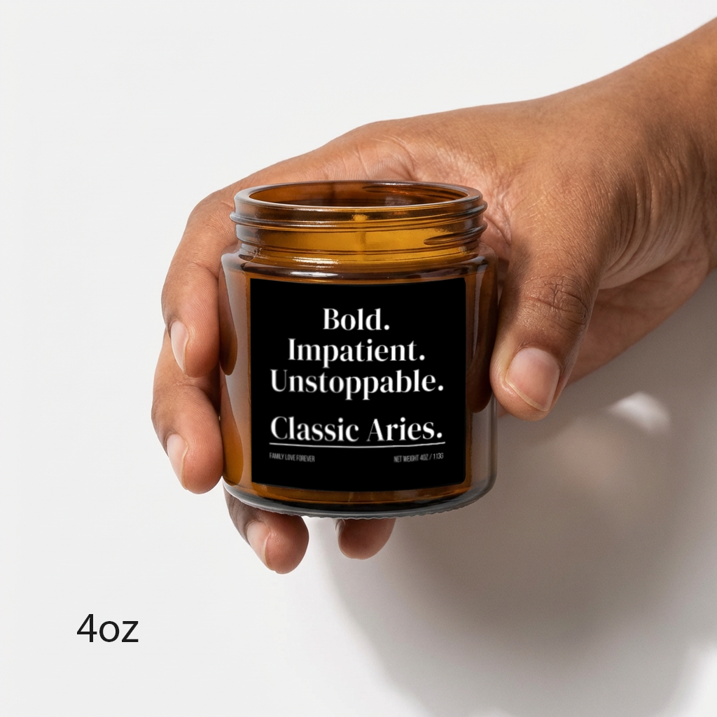 Classic Aries Candle | Bold. Impatient. Unstoppable.