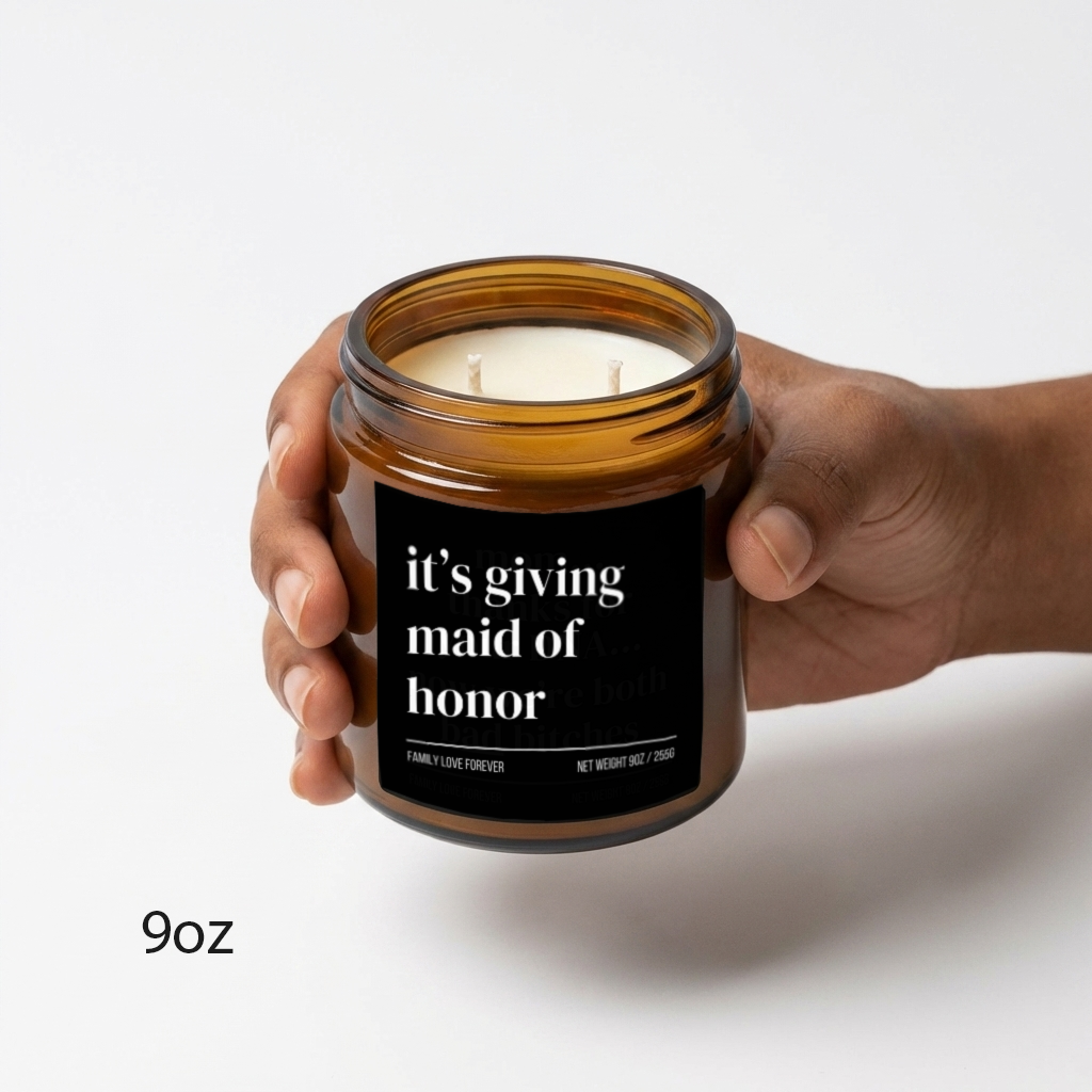 it's giving maid of honor candle