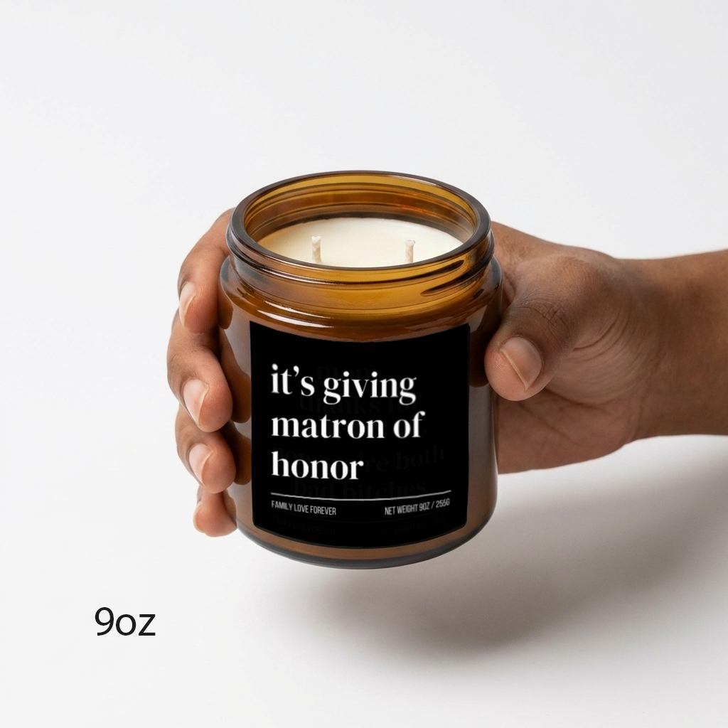 it's giving matron of honor candle
