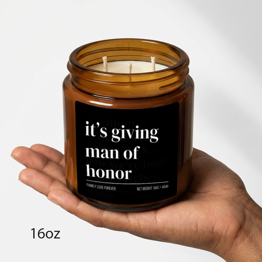 it's giving man of honor candle