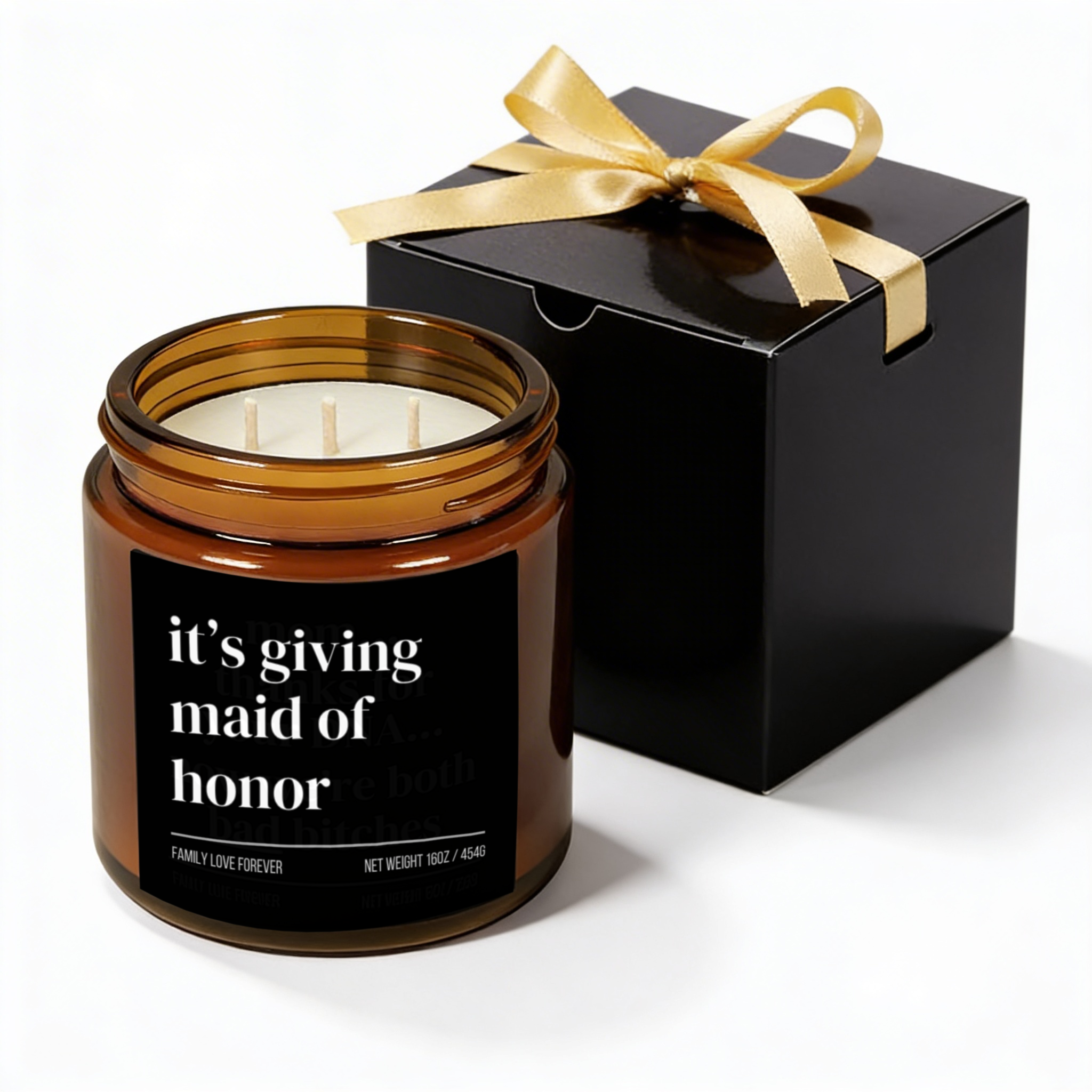 it's giving maid of honor candle