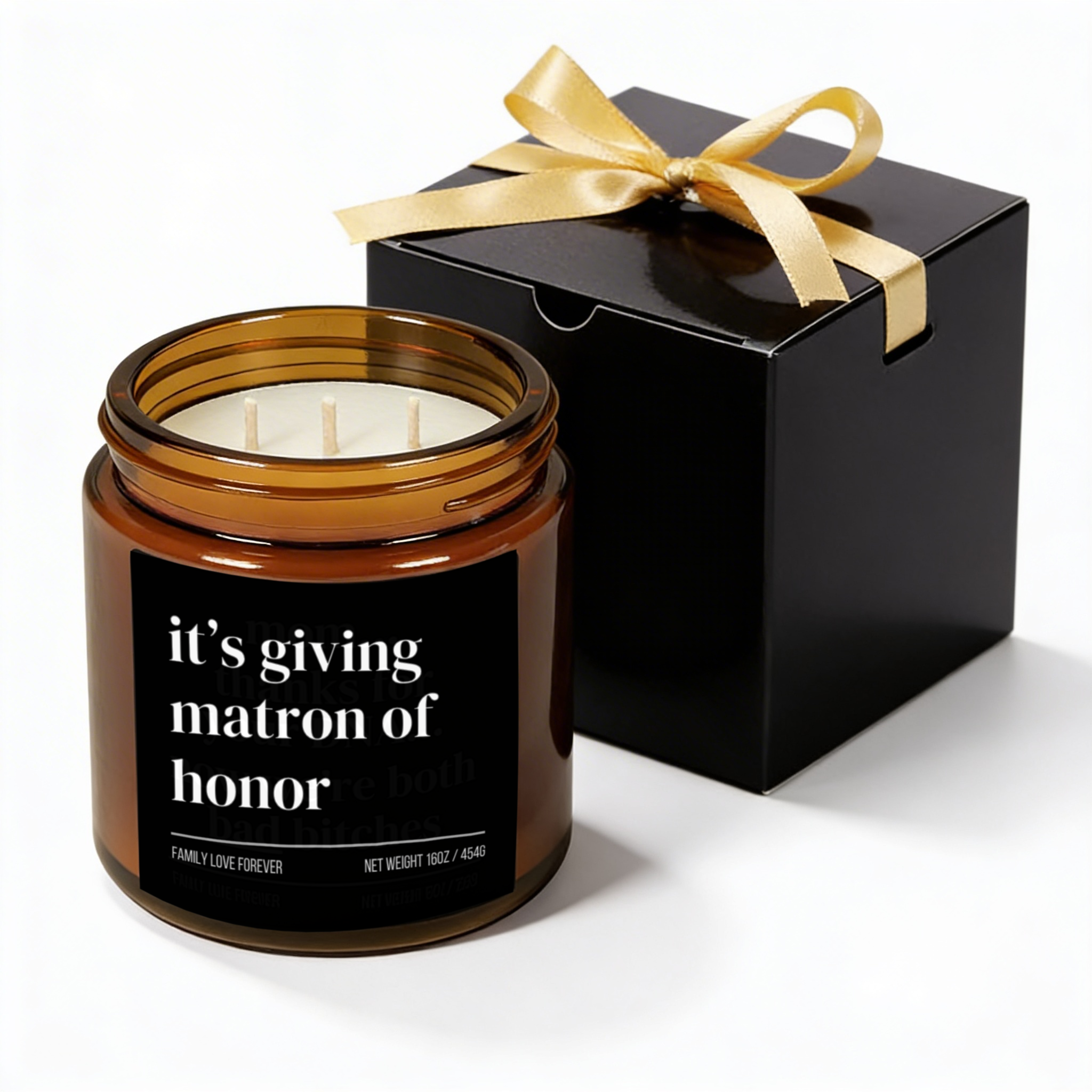 it's giving matron of honor candle