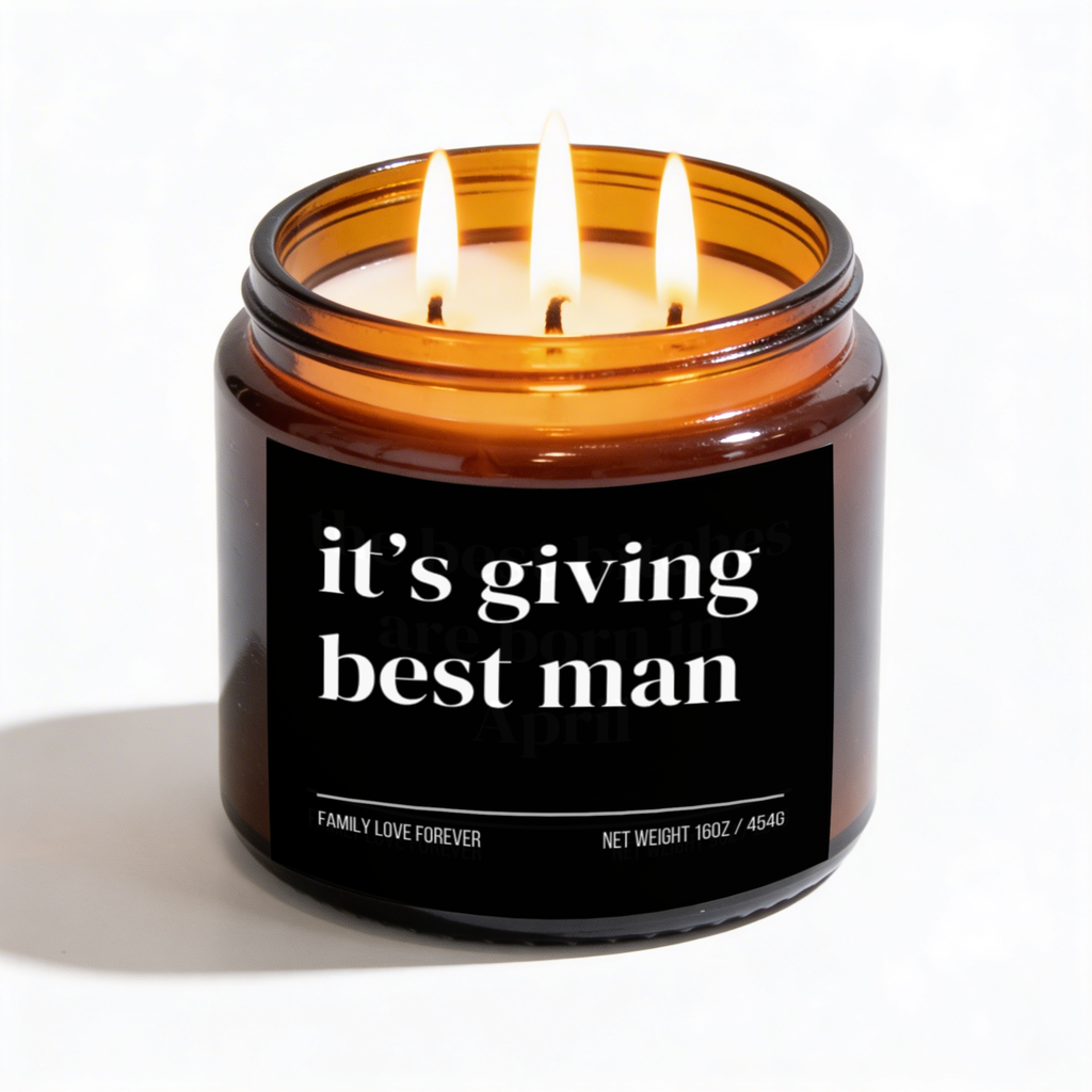 it's giving best man candle