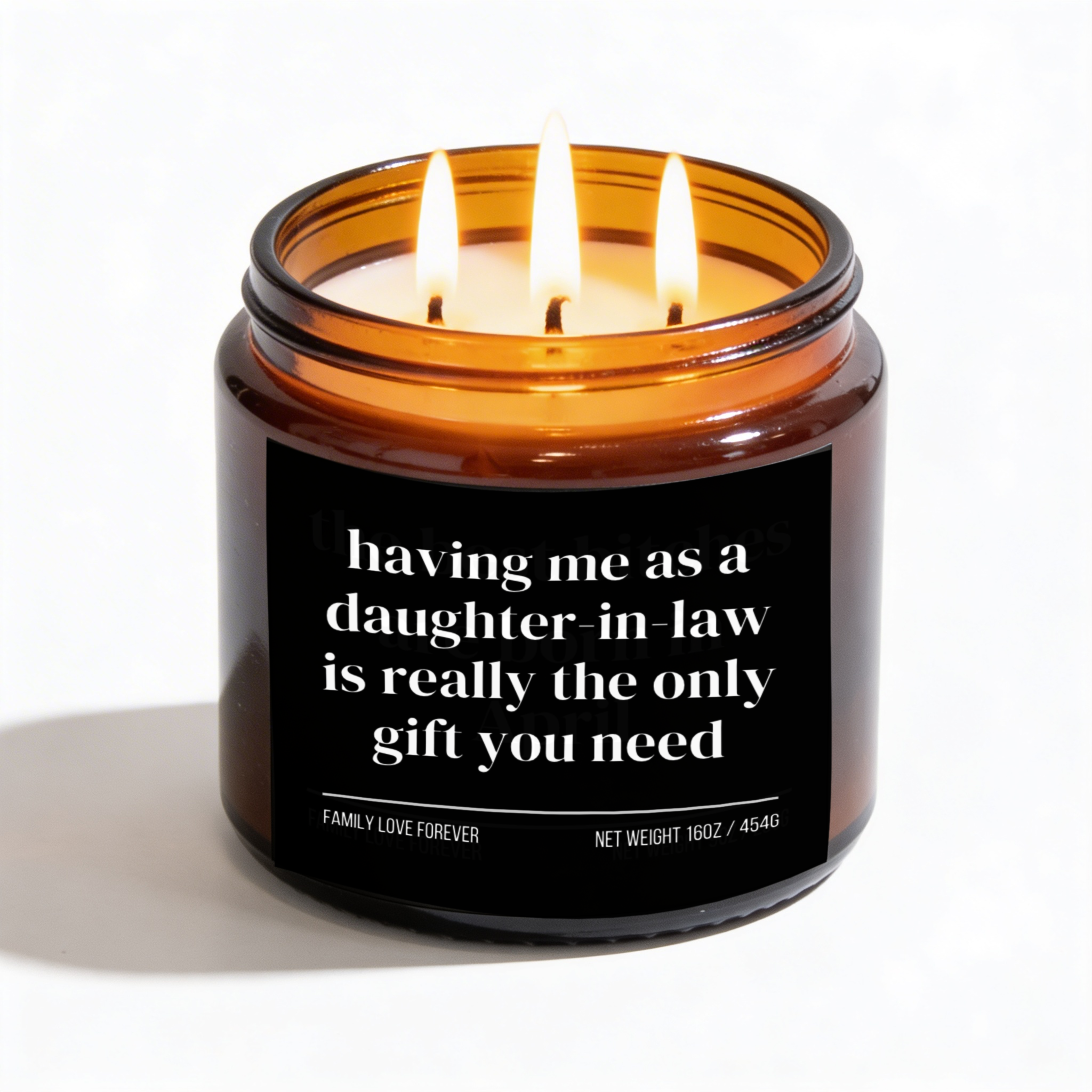 having me as a daughter-in-law candle