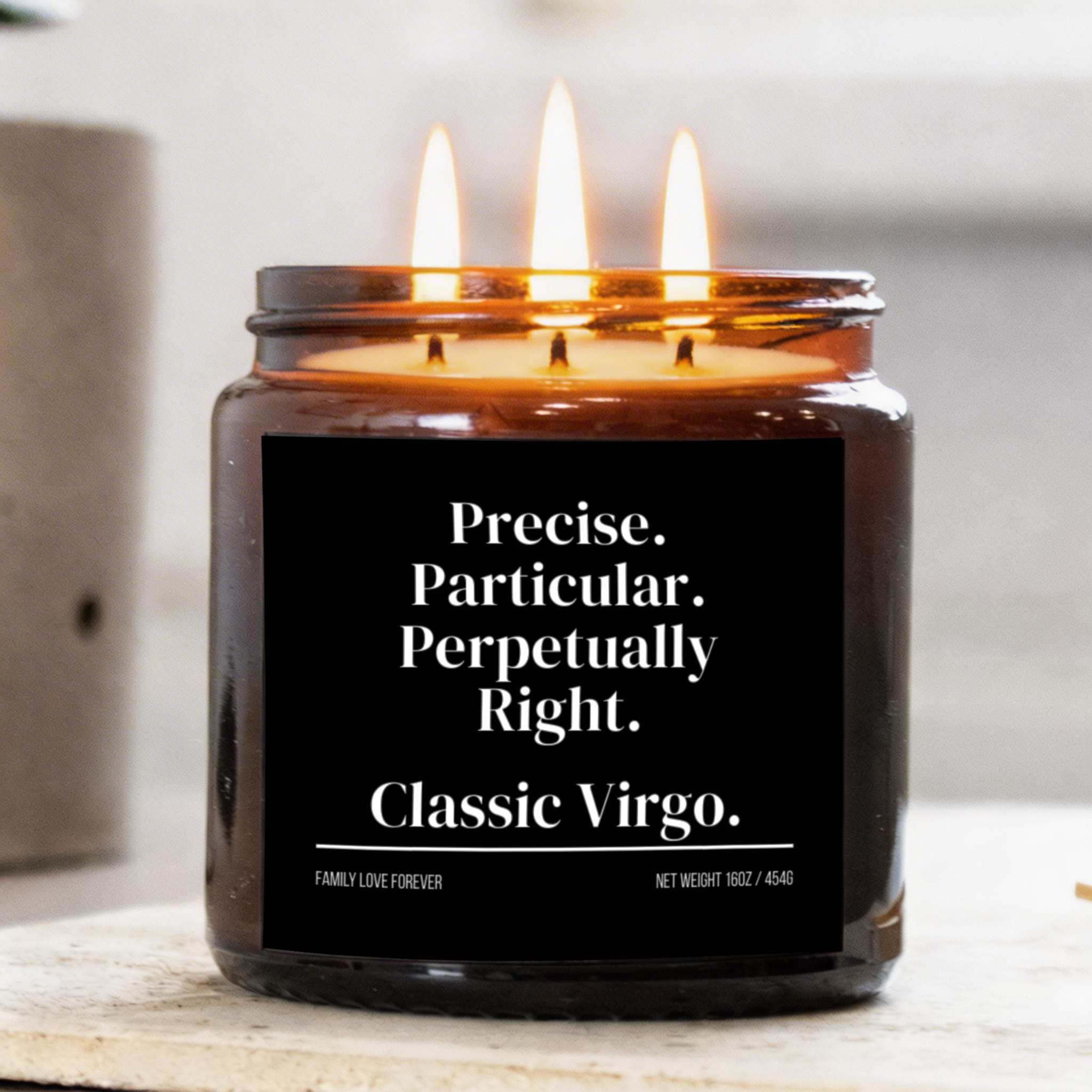 Classic Virgo Candle | Precise. Particular. Perpetually Right.