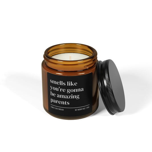Personalized New Parent Gift, Custom Mom Funny Candle Gift for New Parents, Expecting New Mom Gift, New Dad Gift Pregnancy Gift