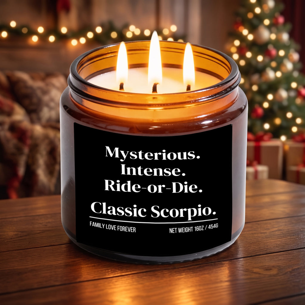 The "Mysterious. Intense. Ride-or-Die. Classic Scorpio." Candle — Sloane’s Candle from FORBIDDEN.