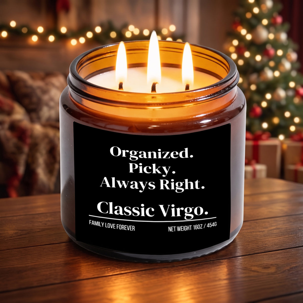 The "Organized. Picky. Always Right. Classic Virgo." Candle — The Perfect Gift for Your Favorite Virgo