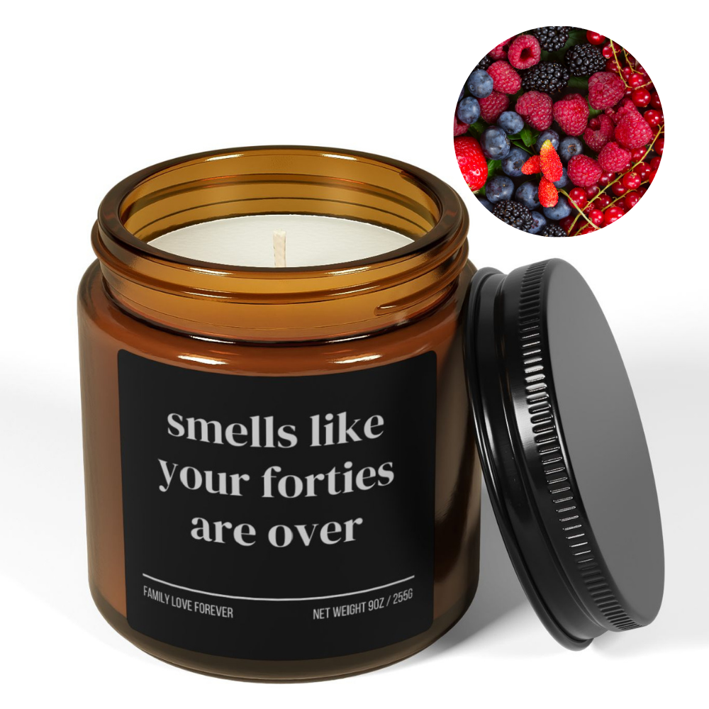 Smells Like Your Forties Are Over Funny 50th Milestone Birthday Candle Gift for Turning 50 Years