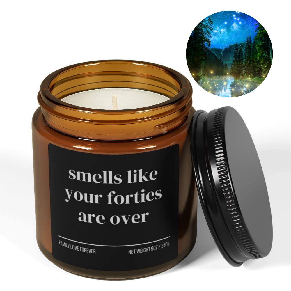 Smells Like Your Forties Are Over Funny 50th Milestone Birthday Candle Gift for Turning 50 Years