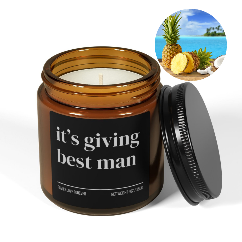 It's Giving Best Man Proposal Candle Favor, Best Man Gifts, Wedding Party Gifts, Wedding Party Favors