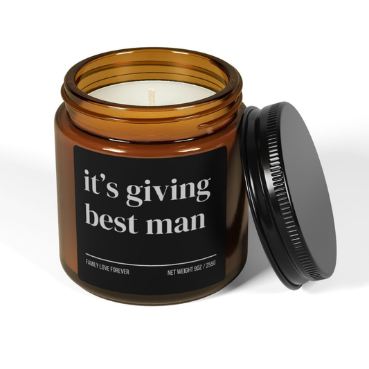 It's Giving Best Man Proposal Candle Favor, Best Man Gifts, Wedding Party Gifts, Wedding Party Favors