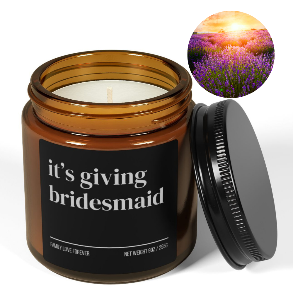 It's Giving Bridesmaid Proposal Candle Favor, Bridesmaid Gifts, Wedding Party Gifts, Wedding Party Favors
